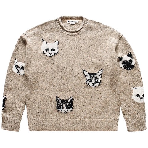 Acne Studios Jacquard Jumper - C60096 BEIG