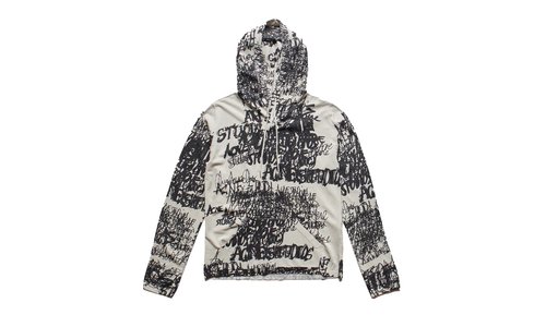 Acne Studios Kews Chaos Print Hooded Sweater - B60336-DN5