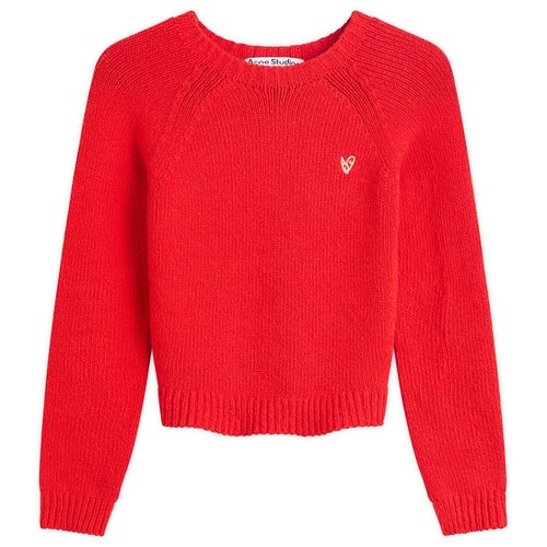 Acne Studios Koshi Socks Ribs Sweater - Bright Red - A60597-AZT