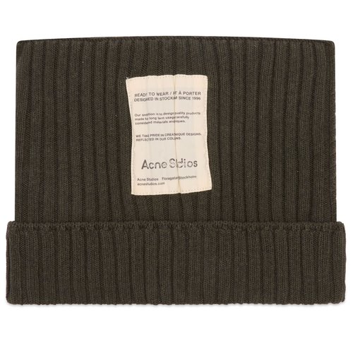 Acne Studios Koton Cotton Beanie - Vintage Green - C40396-DSQ