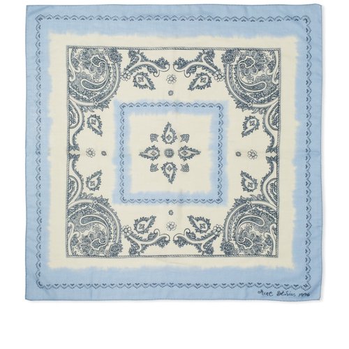 Acne Studios Large Bandana Scarf - Dusty Beige/Light Blue - CA0303-DMC