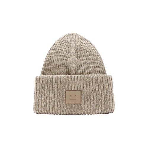 Acne Studios Large Face Logo Beanie - C40448 GREI