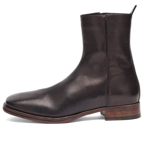 Acne Studios Leather Ankle Boot - Black - BD0390-900