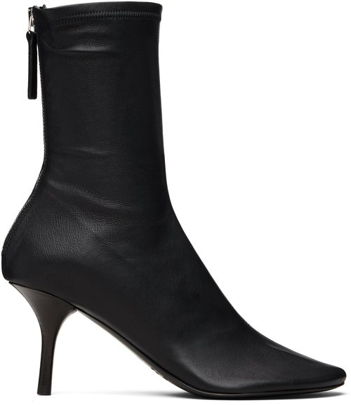 Acne Studios Leather Ankle Boots - Black - AD0857-900