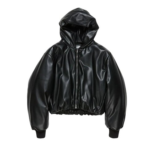 Acne Studios Leather Bomber Jacket - FN WN OUTW001065 BLACK 900