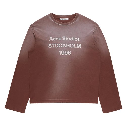 Acne Studios Logo 1996 Long-Sleeve T-Shirt - CL0197 CHOC