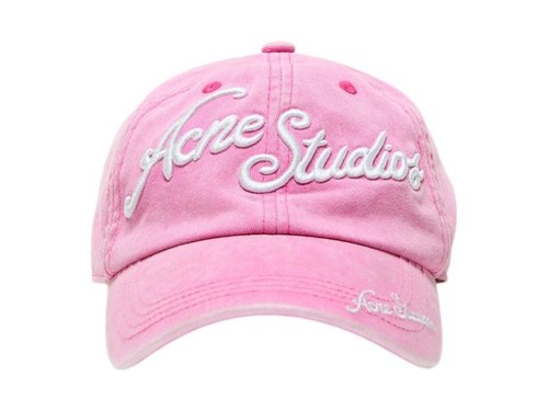 Acne Studios Logo Baseball Cap - Bubble Pink - FN-UX-HATS000311 BUBBLE PINK