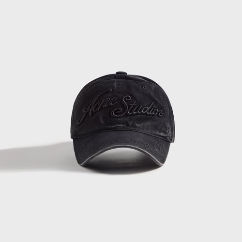 Acne Studios Logo Cap - Black - NC40416-900