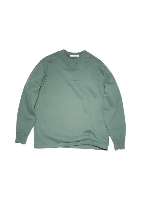 Acne Studios Logo Crewneck Sweatshirt - Black - FN-MN-SWEA000260