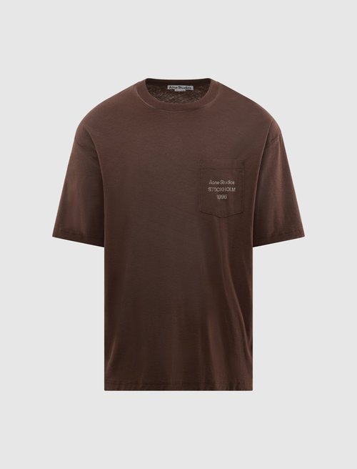 Acne Studios Small 1996 Short Sleeve T-Shirt - Chocolate Brown - CL0450-ADN