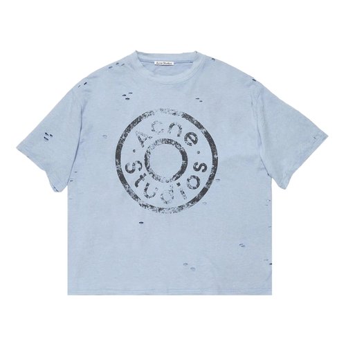 Acne Studios Logo Relaxed Fit T-shirt | Size M - CL0294 ICE