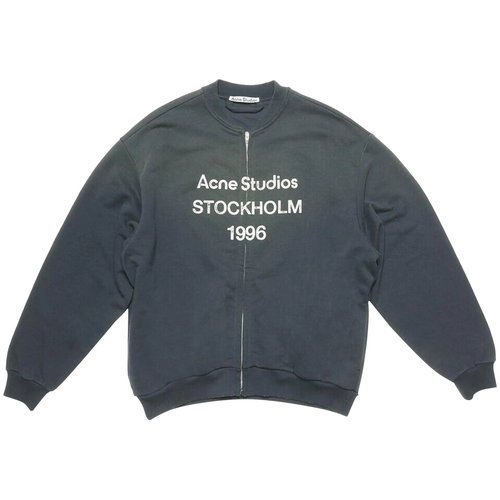 Acne Studios Logo Zip Sweater - CI0189 BLAC