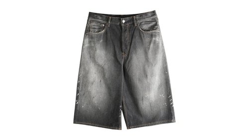 Acne Studios Loose Fit Denim Shorts - Black - FN-MN-SHOR000263 BLACK