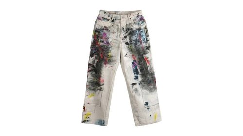 Acne Studios Loose Pantin - Aol White - FN-UX-TROU000045-WHITE