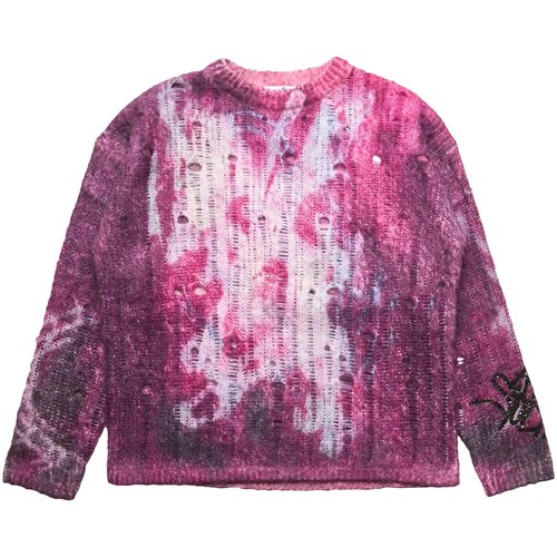 Acne Studios Mohair Distressed Sweater - B60359 PURP