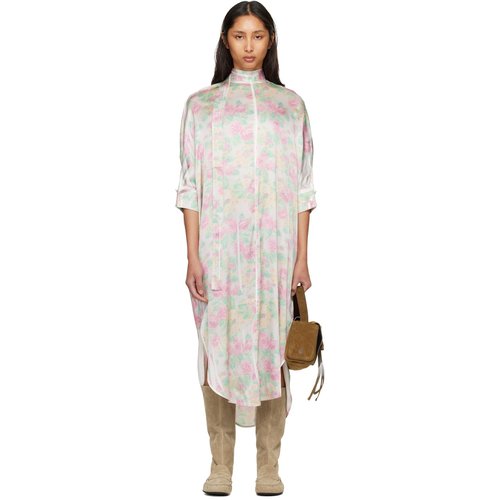 Acne Studios Multicolor Blouse Midi Dress - ACK Red - A20918-