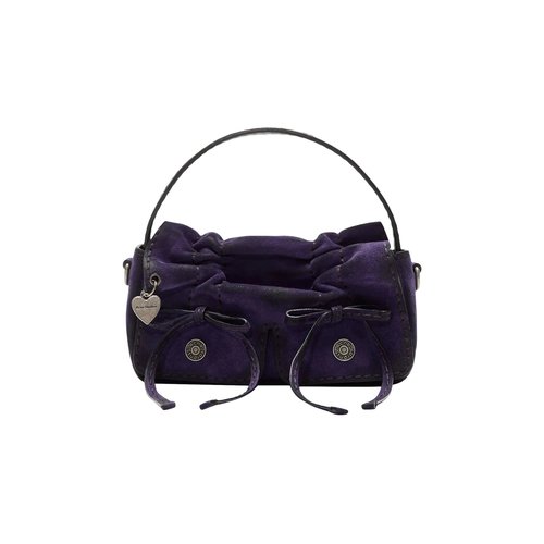 Acne Studios Multipocket Suede Shoulder Bag - C10278 VIOL