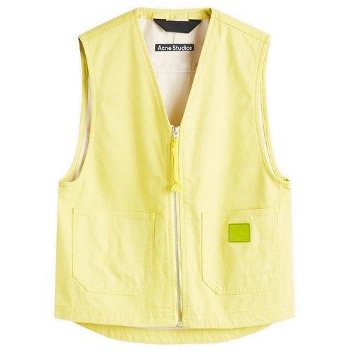 Acne Studios Ohada Canvas Vest - Dusty Yellow - C90185-DO1