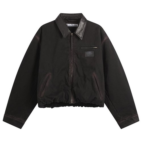 Acne Studios Okra Bomber Jacket - Dark Brown - A90638-ADM