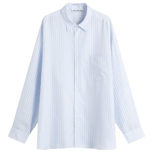 Acne Studios Oversized Stripe Shirt - Blue - BB0702-AAN