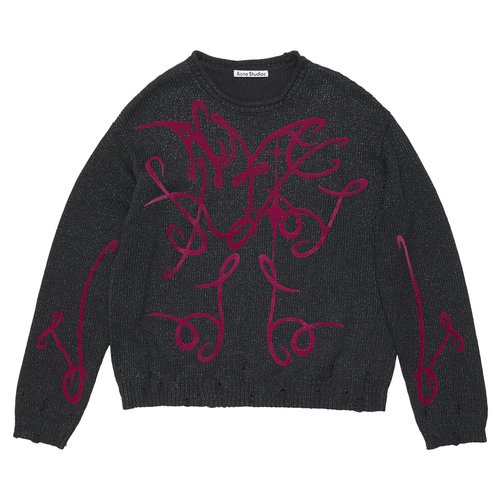Acne Studios Printed Jumper - B60346 GREY