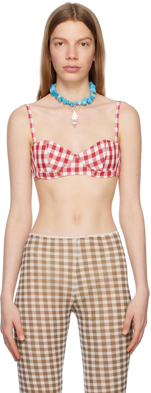 Acne Studios Red Sweetheart Bra - Cardinal Red - AC0594-