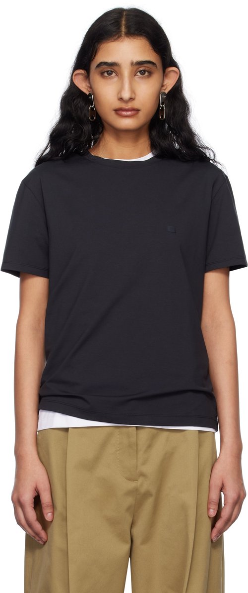 Acne Studios Short Sleeve T-Shirt - Black - CL0309-900