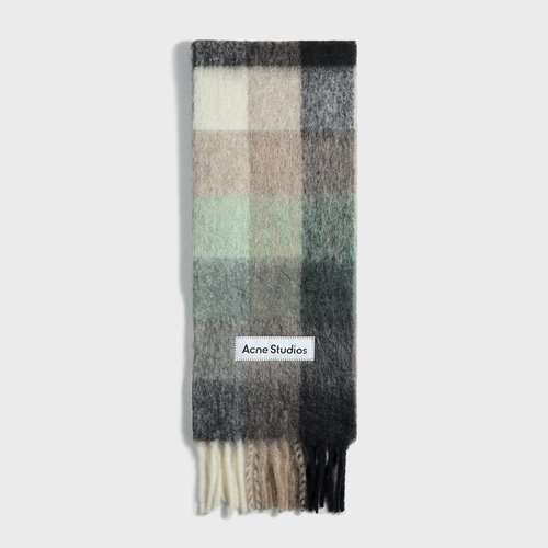 Acne Studios Scarf - Green/Grey - CA0084-GRN