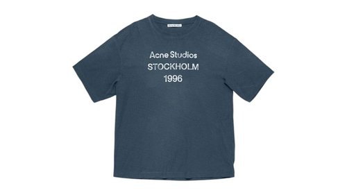 Acne Studios Short Sleeves Polo T-Shirt - Navy Blue - RW-WN-TSHI000013 NAVY BLUE