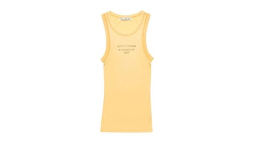 Acne Studios Sleeveless Round Neck Tank Top - Abu Light Yellow - FN-UX-TSHI000270 LIGHT YELLOW