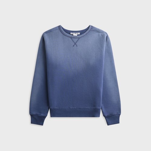 Acne Studios Sprayed Logo Sweatshirt - Navy - NCI0216-BG3
