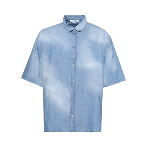 Acne Studios Stamp Logo Button-Up Shirt - BB0617 MID