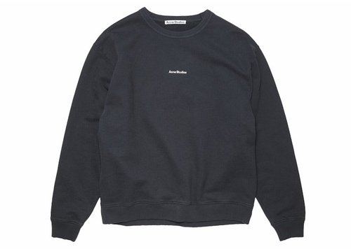 Acne Studios Stamp Logo Crewneck - Black - FN-WN-SWEA000130 BLACK