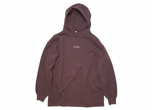 Acne Studios Stamp Logo Hoodie - Aubergine Purple - FN-WN-SWEA000134 AUBERGINE PURPLE