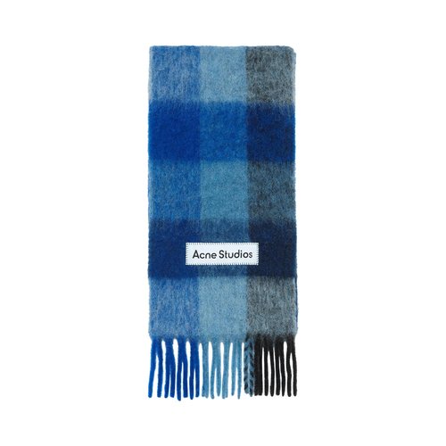 Acne Studios Vally Check Scarf - CA0084 NAVY