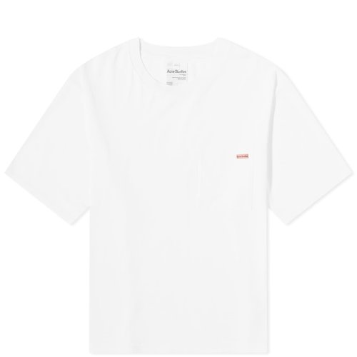 Acne Studios White Patch T-Shirt - Optic White - CL0219-183