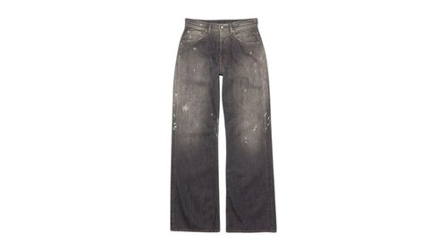 Acne Studios Wide Leg Cut HighWaisted Style Jeans - Black - ACNE STUDIOS 2021M BLACK TRAFALGAR BLACK