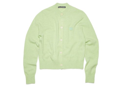 Acne Studios Wool Crewneck Sweatshirt Cardigan - Black - FA-WN-KNIT000005