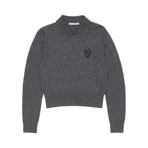 Acne Studios Yak Wool Polo Sweater - B60380-301DGM
