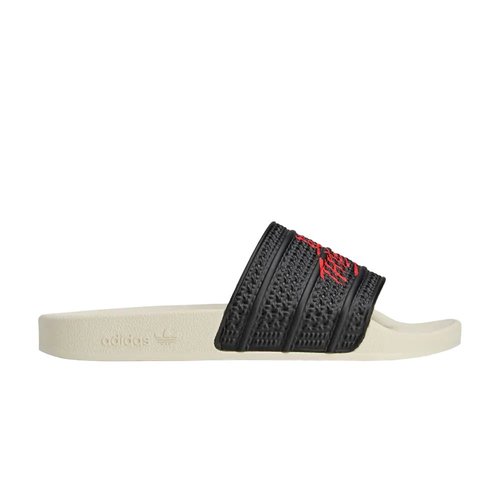 adidas 100 Thieves x Adilette Slide | Size 13 - Black/Red/Cream - JR9152