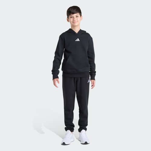 adidas 2-Piece Long Sleeve Fleece Pullover & Jogger Set - Black - JK8769