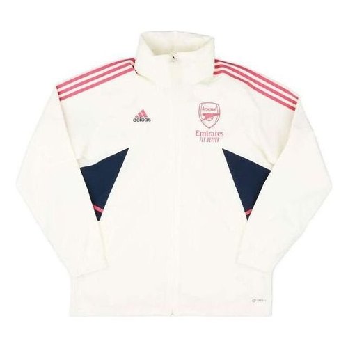 adidas 2022-2023 Arsenal Rain Jacket - White - HT4453