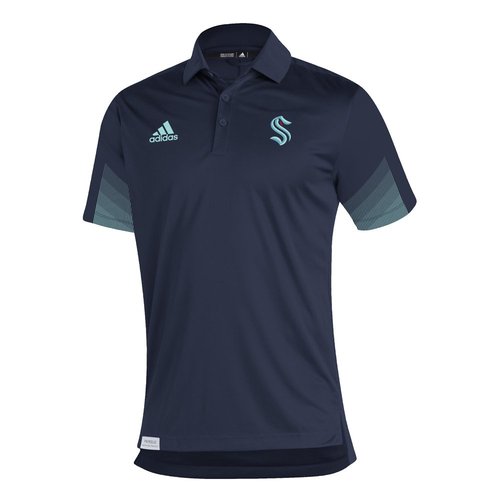 adidas Seattle Kraken 21 Prime Short Sleeve Polo Shirt - Blue - GS5015
