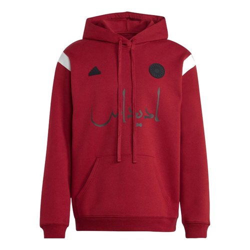 adidas 32 Teams Oversized Overhead Hoodie - Red - HS5908