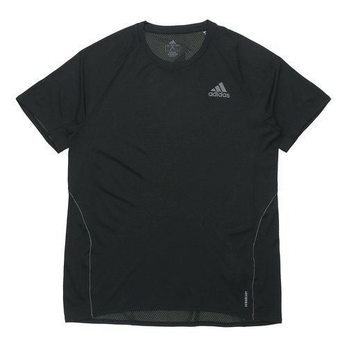 adidas Adi Runner Tee Running Sports Short Sleeve - Black - FM7637