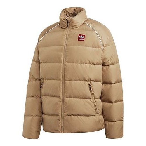 adidas Adicol Jacket 1 Stay Warm Solid Color raglan sleeve Stand Collar Down Jacket Beige - Cream - EC7276