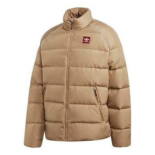 adidas Adicol Jacket 1 Stay Warm Solid Color raglan sleeve Stand Collar Down Jacket Beige - Creamy - EC7276