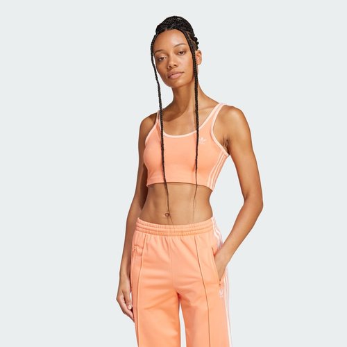 adidas Adicolor 3-Stripes Bra Top - Semi Coral - JD4616