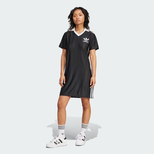 adidas Adicolor 3-Stripes Pinstripe Dress - Black - IX5510