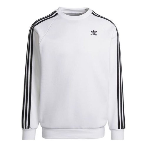 adidas Adicolor Classics 3-Stripes Crew Sweatshirt - White/Black - HE9483